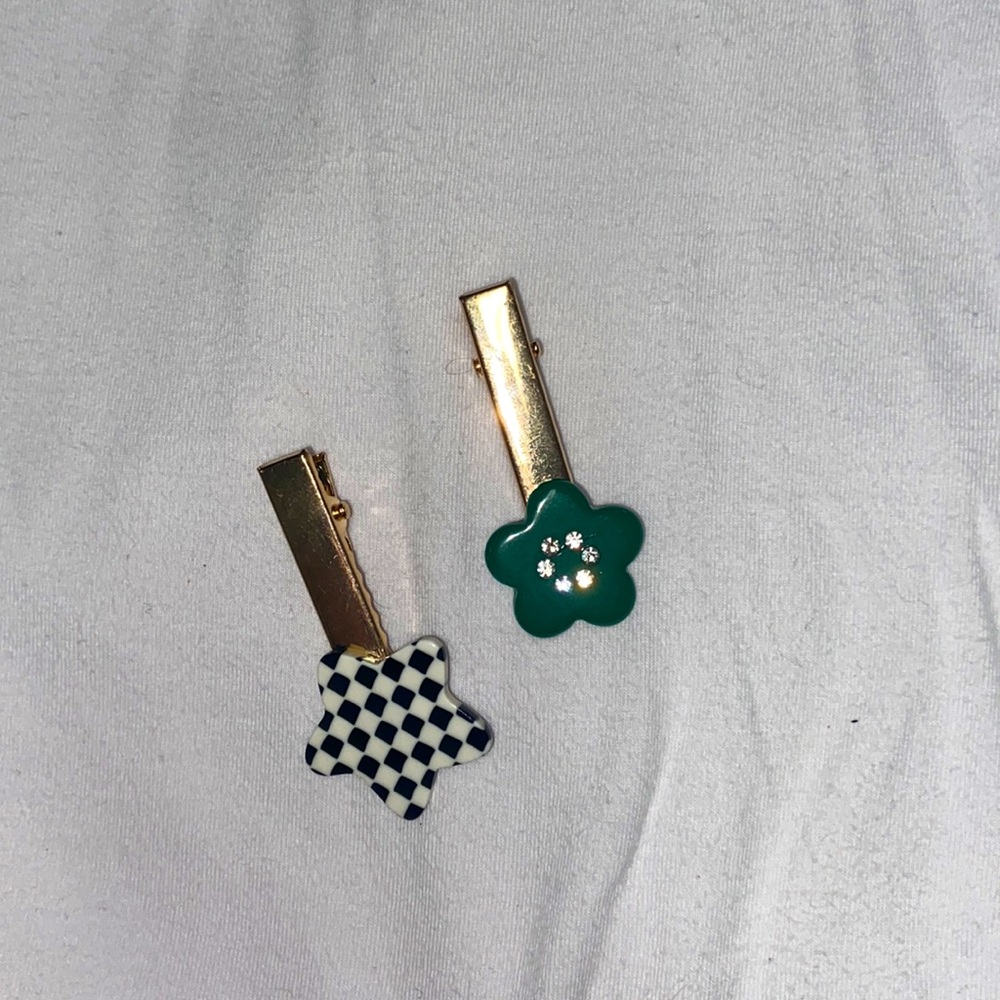 Gold barrettes
